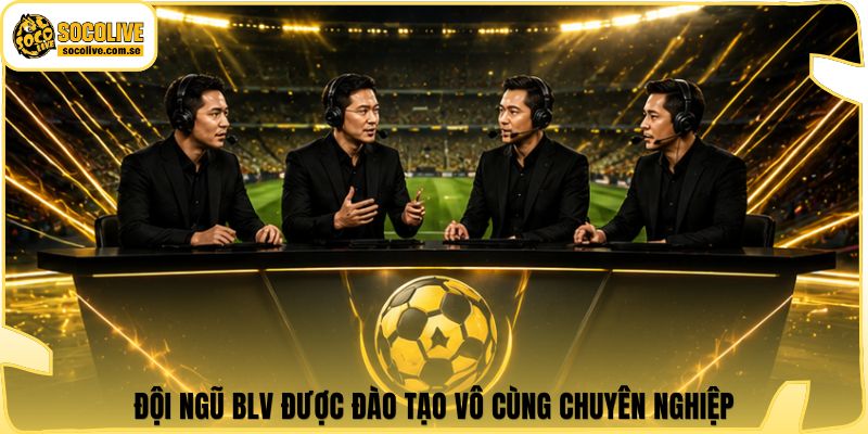 Đội ngũ BLV được đào tạo vô cùng chuyên nghiệp